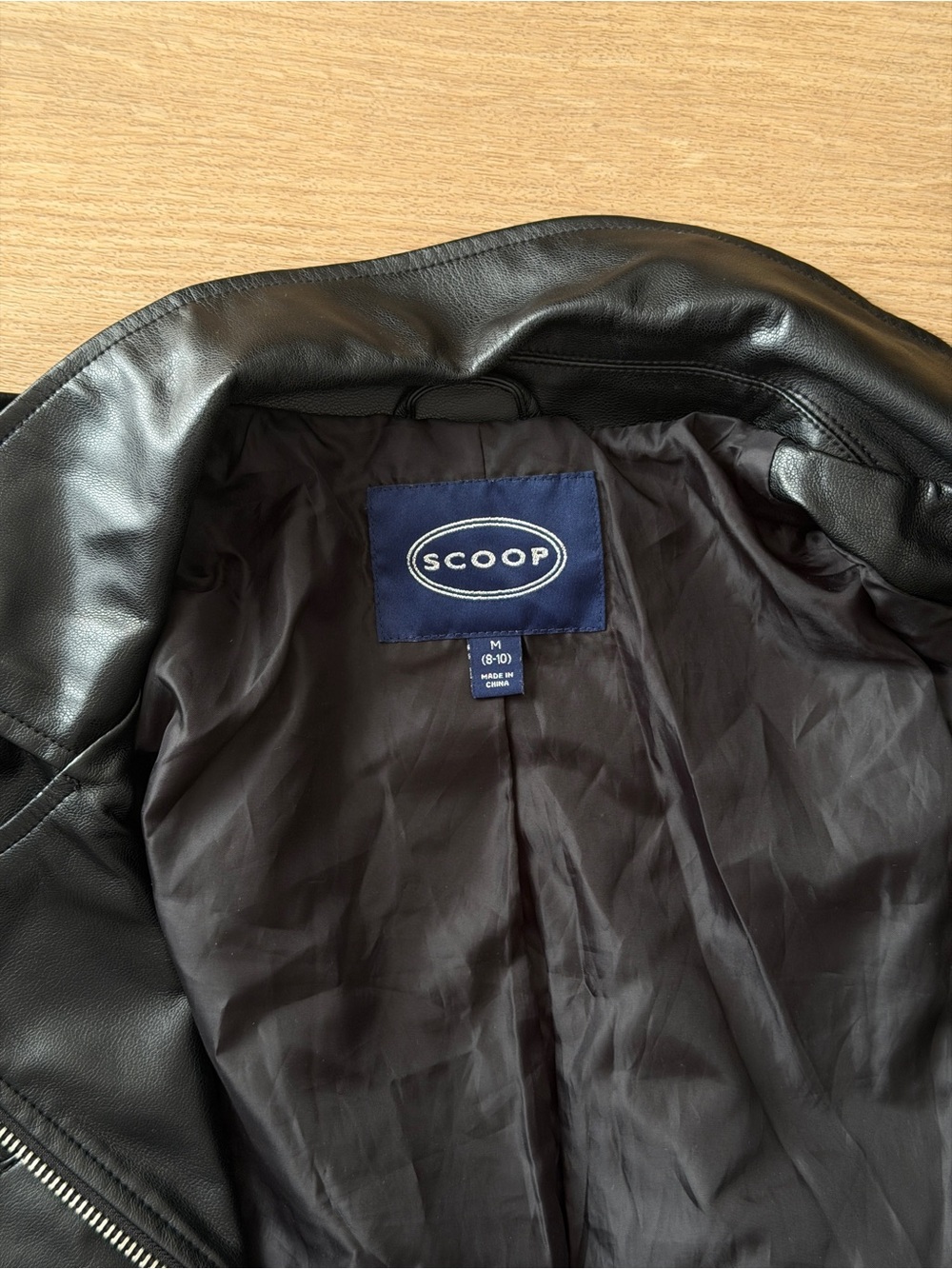 Scoop | Faux Leather Moto Jacket - Picture 7 of 7